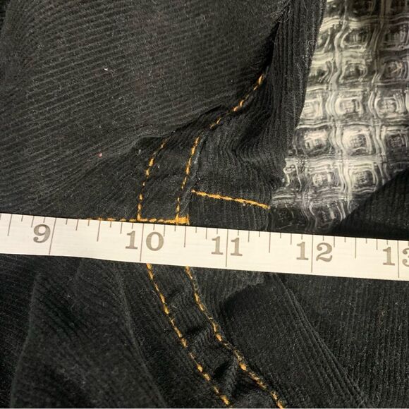 TOMMY HILFIGER Black Hipster Boot Corduroy Pants Women's 12 #772 - Picture 11 of 13